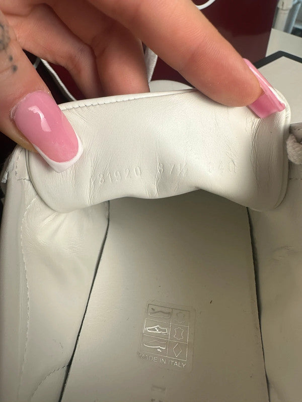 Gucci Ace Sneakers Cuir Blanc Broderie Coccinelle & Ananas T.38,5 — Neuves