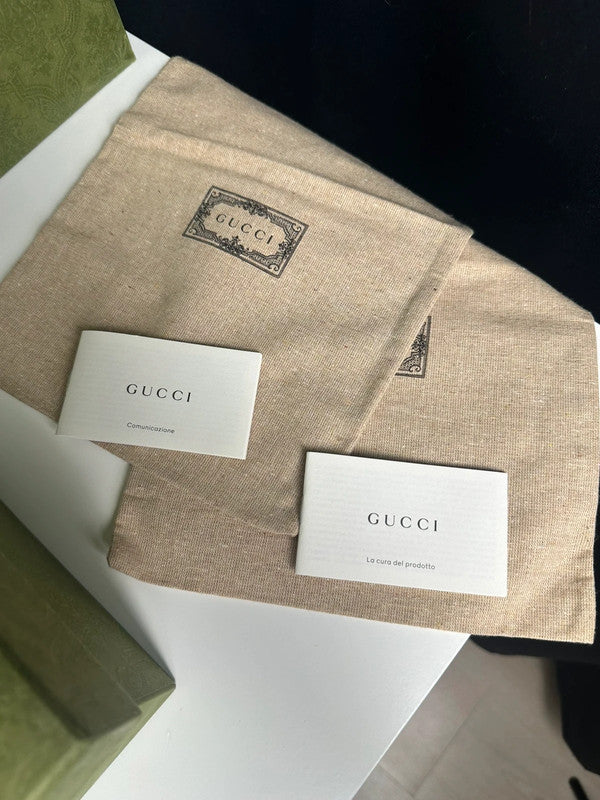 Gucci Espadrilles Tissu Éponge Bleu Logo GG T.38 — Neuves