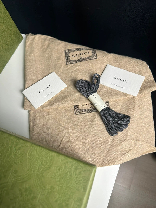 Gucci Off The Grid Sneakers Montantes Toile GG Bleu Navy T.41 — Neuves