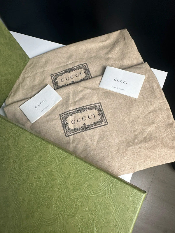 Gucci Bottines à Talons GG Rubber Caoutchouc Blanc T.39 — Neuves
