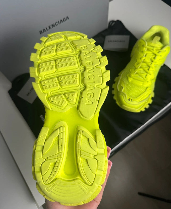 Balenciaga Track Sneakers Mesh Technique Jaune Fluo T.41 — Neuves
