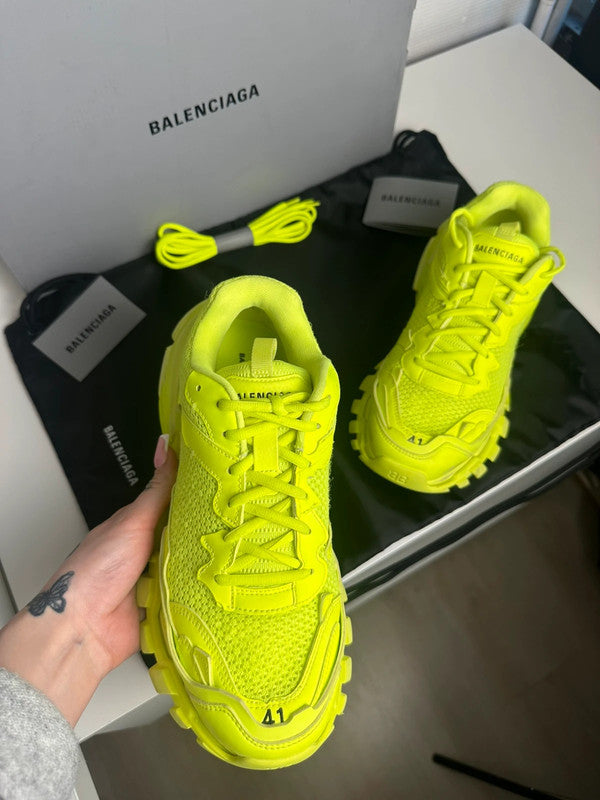 Balenciaga Track Sneakers Mesh Technique Jaune Fluo T.41 — Neuves