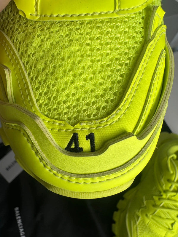 Balenciaga Track Sneakers Mesh Technique Jaune Fluo T.41 — Neuves