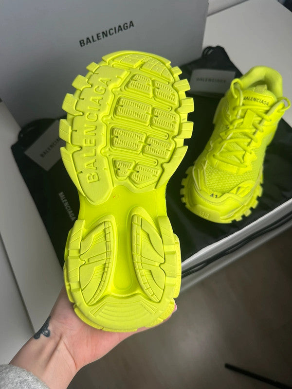 Balenciaga Track Sneakers Mesh Technique Jaune Fluo T.41 — Neuves