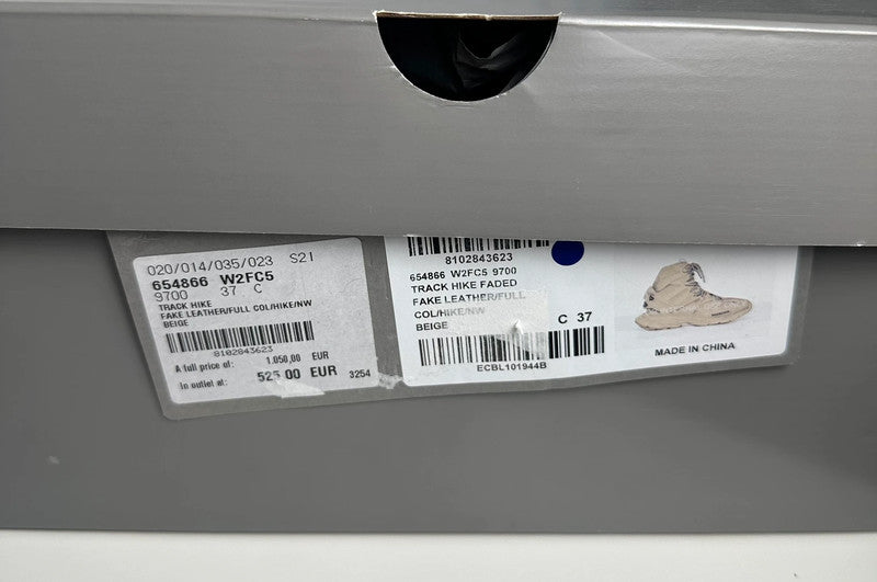 Balenciaga Track Hike Sneakers Mesh Technique Beige T.37 — Neuves