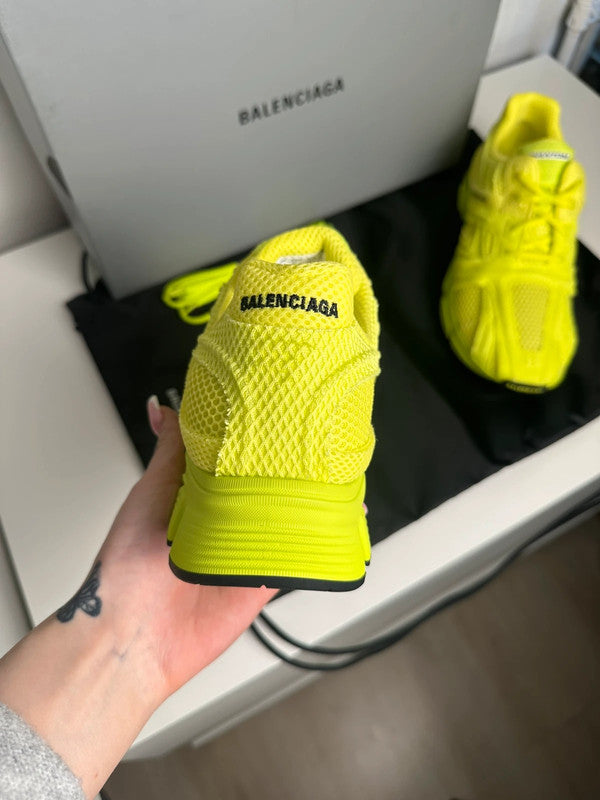 Balenciaga Phantom Sneakers Mesh Technique Jaune Fluo T.41 — Neuves
