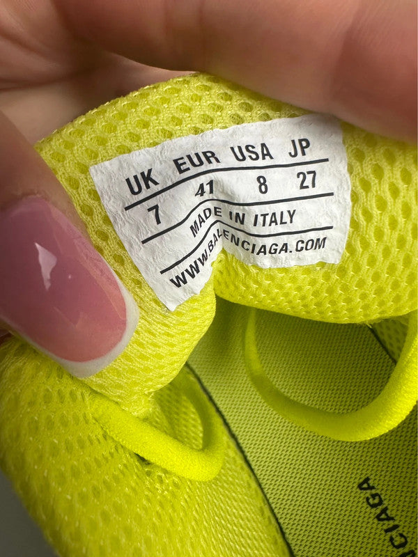 Balenciaga Phantom Sneakers Mesh Technique Jaune Fluo T.41 — Neuves
