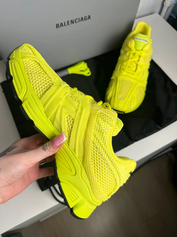 Balenciaga Phantom Sneakers Mesh Technique Jaune Fluo T.41 — Neuves