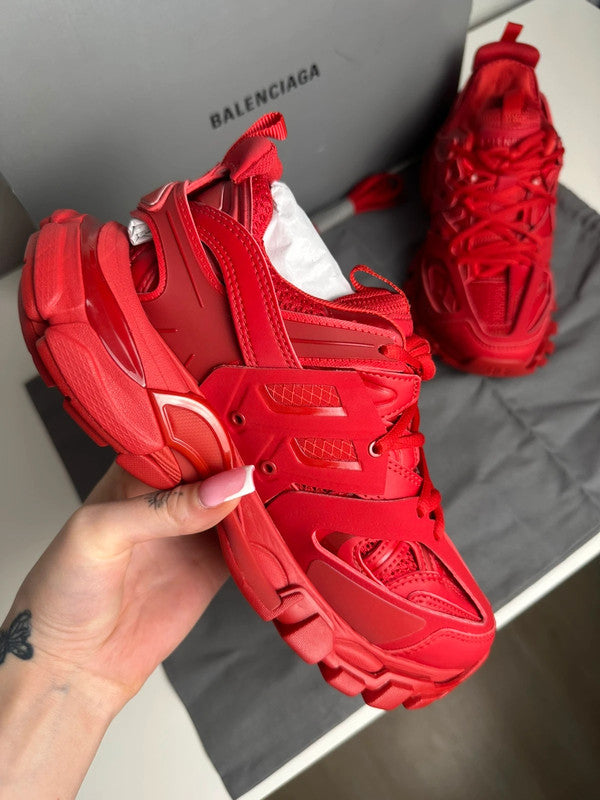 Balenciaga Track Sneakers Mesh Technique Rouge T.36 — Neuves