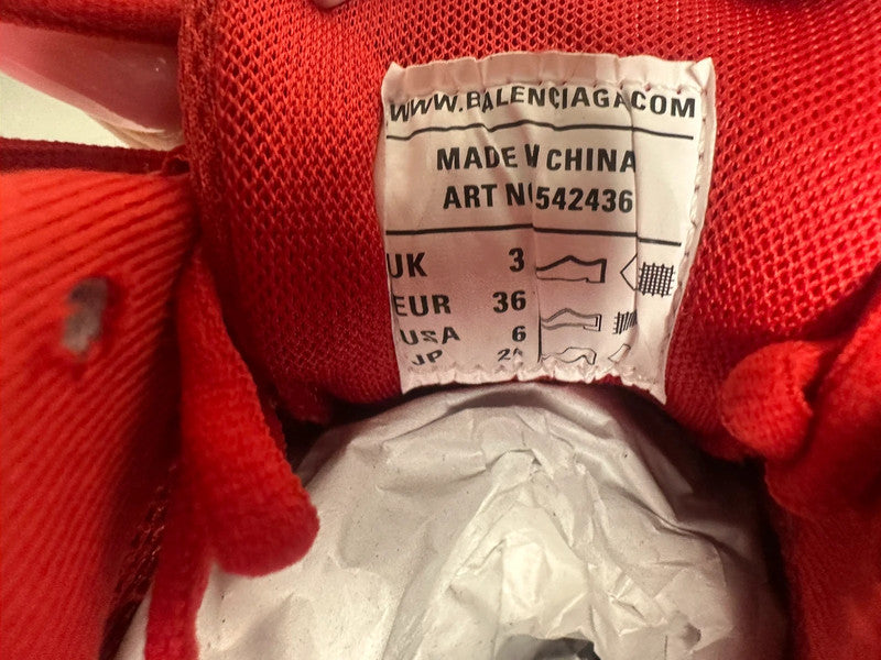 Balenciaga Track Sneakers Mesh Technique Rouge T.36 — Neuves