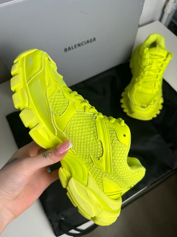 Balenciaga Track Sneakers Mesh Technique Jaune Fluo T.38 — Neuves