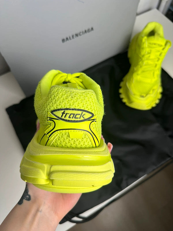 Balenciaga Track Sneakers Mesh Technique Jaune Fluo T.38 — Neuves