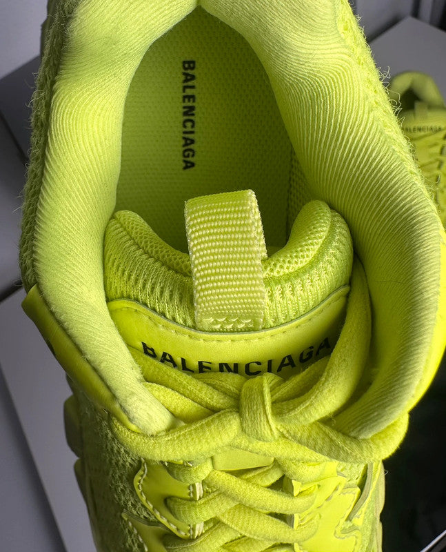 Balenciaga Track Sneakers Mesh Technique Jaune Fluo T.38 — Neuves