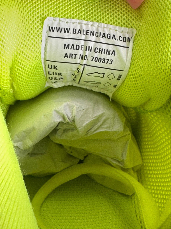 Balenciaga Track Sneakers Mesh Technique Jaune Fluo T.38 — Neuves