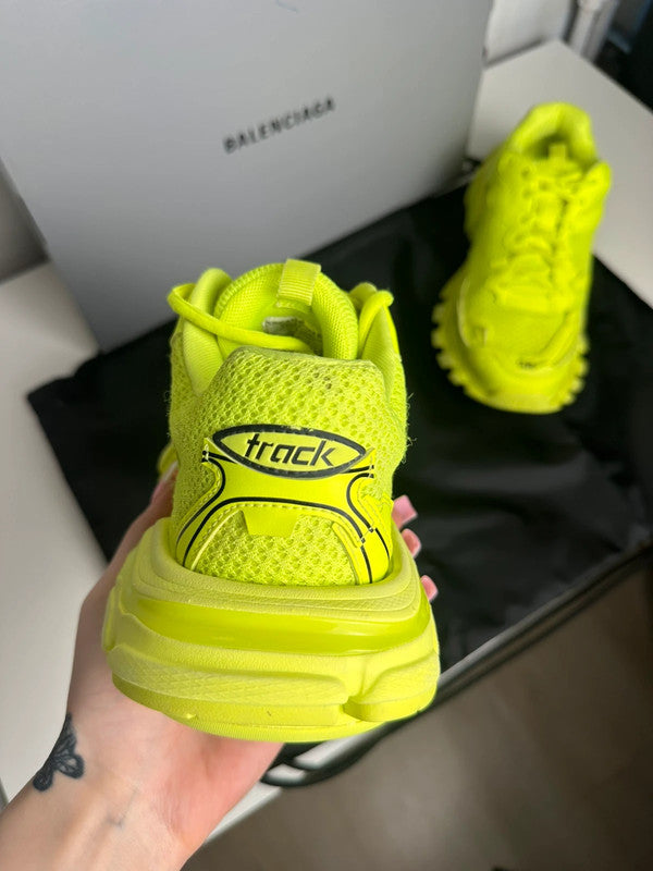 Balenciaga Track Sneakers Mesh Technique Jaune Fluo T.38 — Neuves
