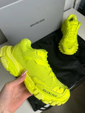 Balenciaga Track Sneakers Mesh Technique Jaune Fluo T.38 — Neuves