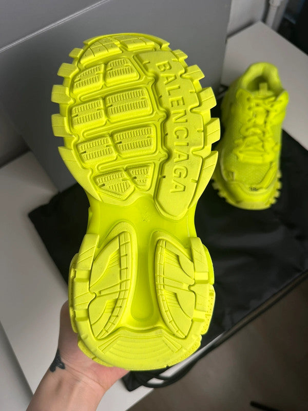 Balenciaga Track Sneakers Mesh Technique Jaune Fluo T.38 — Neuves