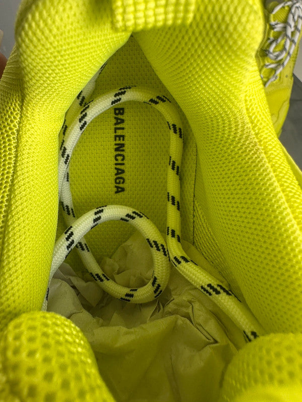 Balenciaga Triple S Clear Sole Jaune Fluo T.38 — Neuves