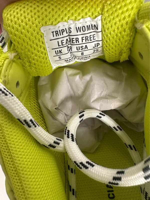 Balenciaga Triple S Clear Sole Jaune Fluo T.38 — Neuves