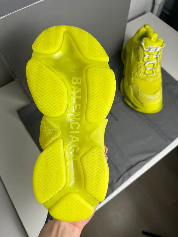 Balenciaga Triple S Clear Sole Jaune Fluo T.38 — Neuves