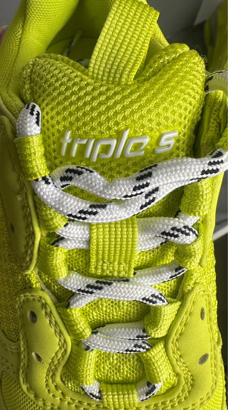 Balenciaga Triple S Clear Sole Jaune Fluo T.38 — Neuves