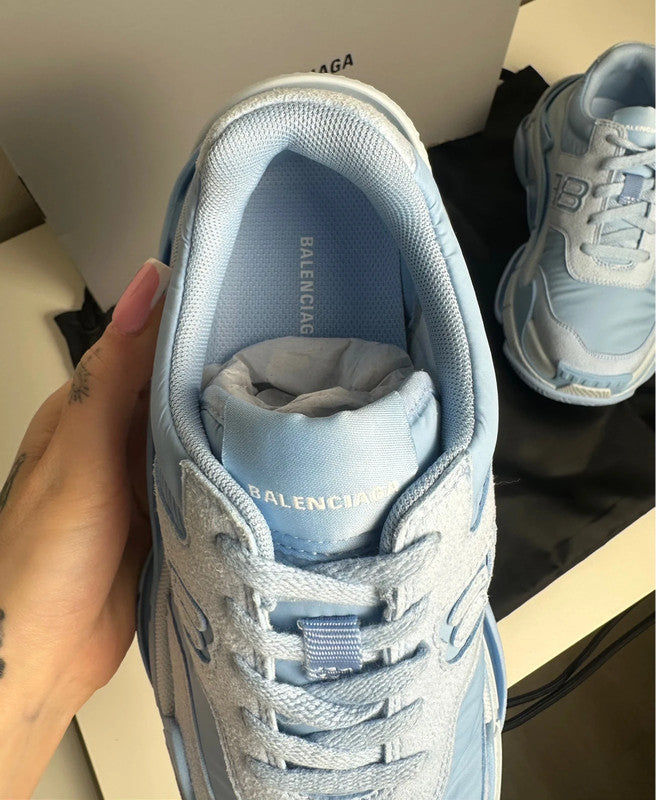 Balenciaga Triple S Sneakers Textile & Mesh Bleu Pastel T.37 — Neuves