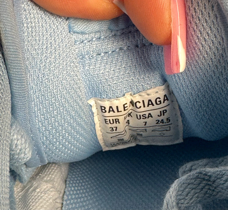 Balenciaga Triple S Sneakers Textile & Mesh Bleu Pastel T.37 — Neuves