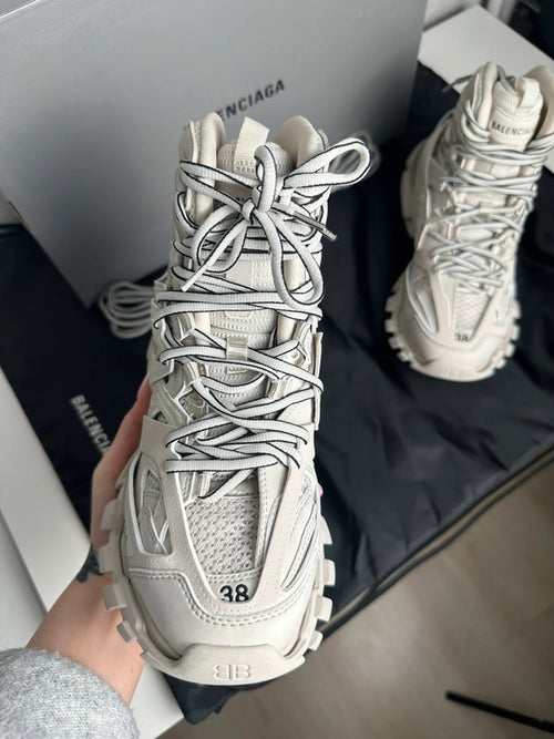 Balenciaga Track Hike Sneakers Montantes Mesh Technique Beige T.38 — Neuves