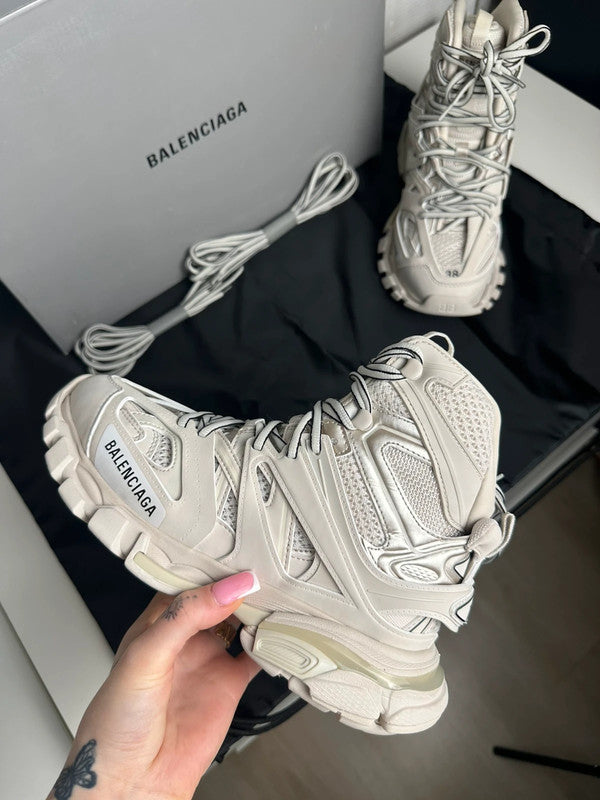 Balenciaga Track Hike Sneakers Montantes Mesh Technique Beige T.38 — Neuves