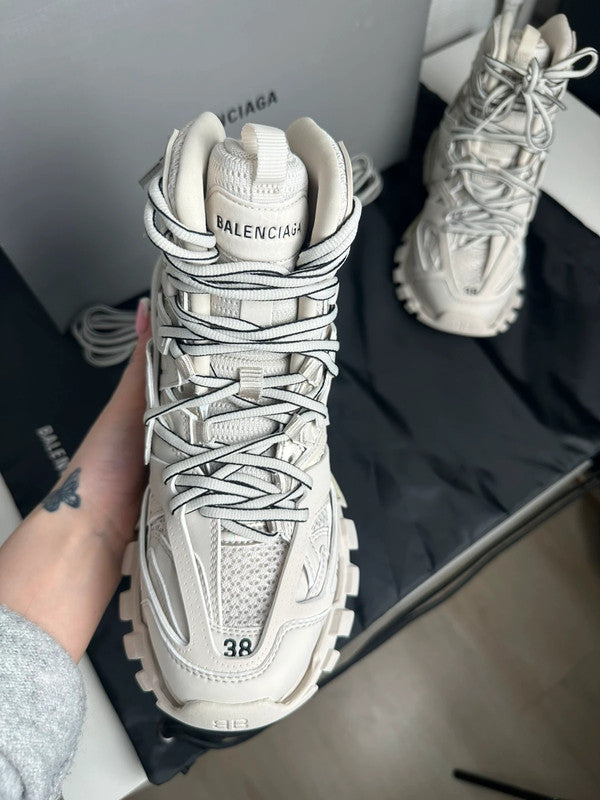 Balenciaga Track Hike Sneakers Montantes Mesh Technique Beige T.38 — Neuves