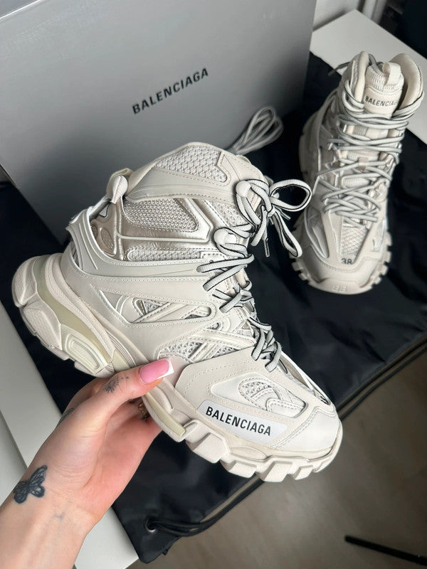 Balenciaga Track Hike Sneakers Montantes Mesh Technique Beige T.38 — Neuves