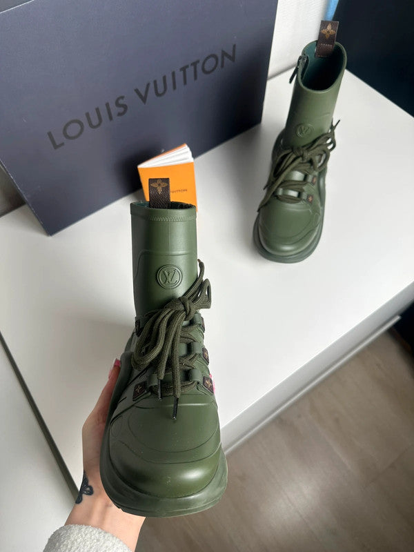 Louis Vuitton Archlight Bottines Sneakers Kaki T.38 — Neuves