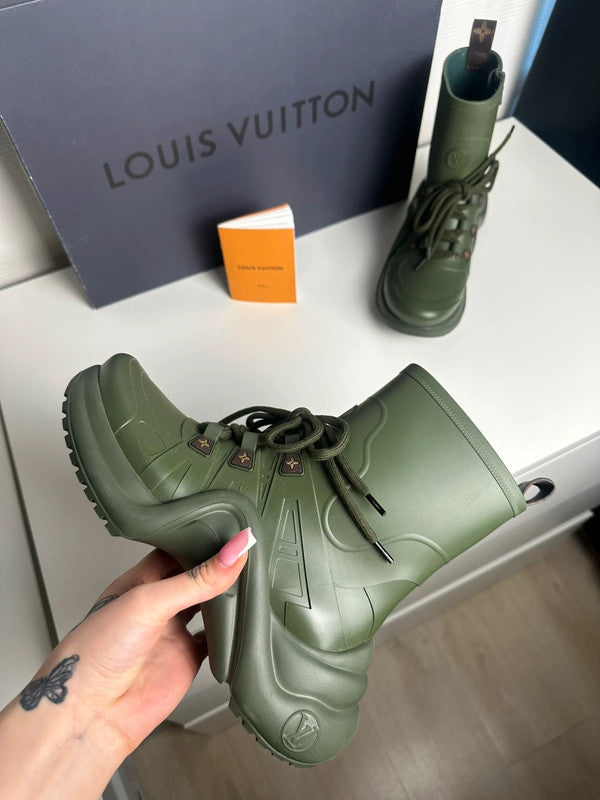 Louis Vuitton Archlight Bottines Sneakers Kaki T.38 — Neuves