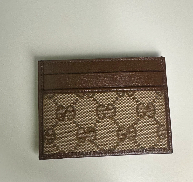Gucci × Balenciaga Hacker Project Porte-Cartes Toile GG Supreme Beige/Marron — Neuf