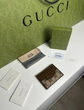 Gucci × Balenciaga Hacker Project Porte-Cartes Toile GG Supreme Beige/Marron — Neuf
