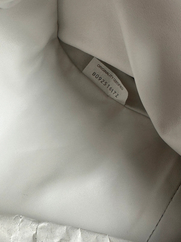 Bottega Veneta The Pouch cuir blanc grand modèle neuf dustbag