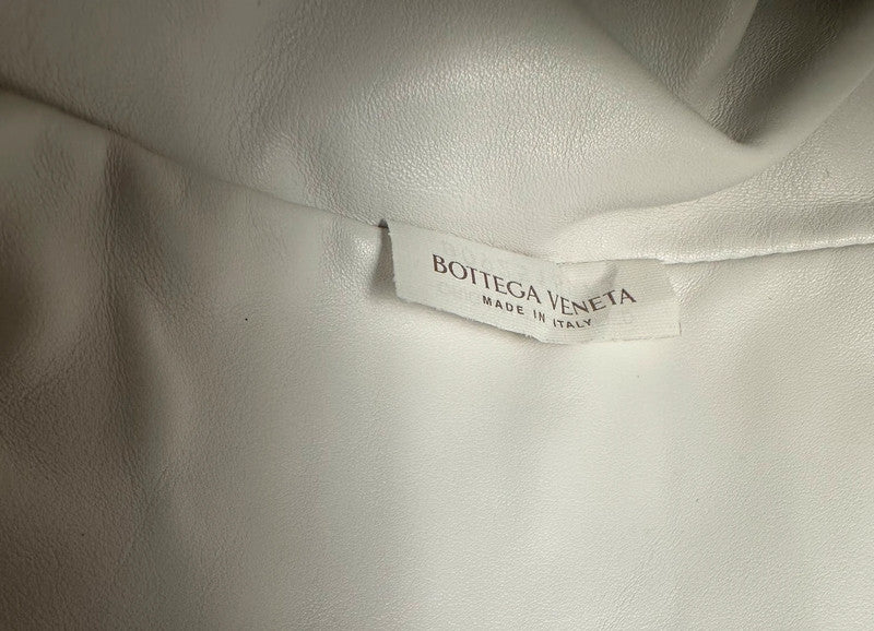 Bottega Veneta The Pouch cuir blanc grand modèle neuf dustbag
