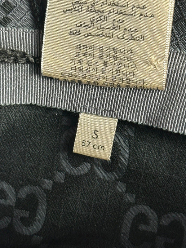 Gucci Bob GG Monogramme Gris & Noir T.S — Neuf