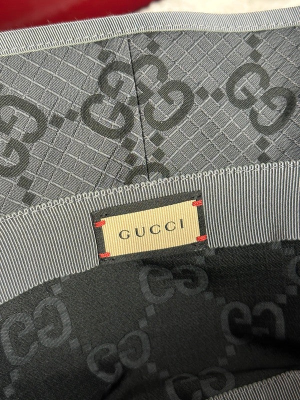 Gucci Bob GG Monogramme Gris & Noir T.S — Neuf