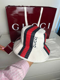 Gucci Bob Blanc Bandes Web Rouge & Bleu T.S — Neuf