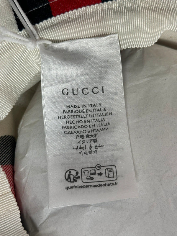 Gucci Bob Blanc Bandes Web Rouge & Bleu T.S — Neuf