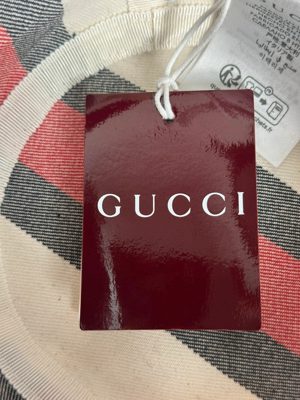 Gucci Bob Blanc Bandes Web Rouge & Bleu T.S — Neuf
